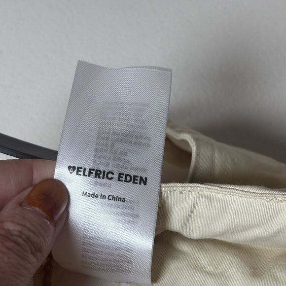 Aelfric Eden Women's  Multi Pocket Cargo Pants, Denim Cream Size 28 Casual NWT - Picture 10 of 14